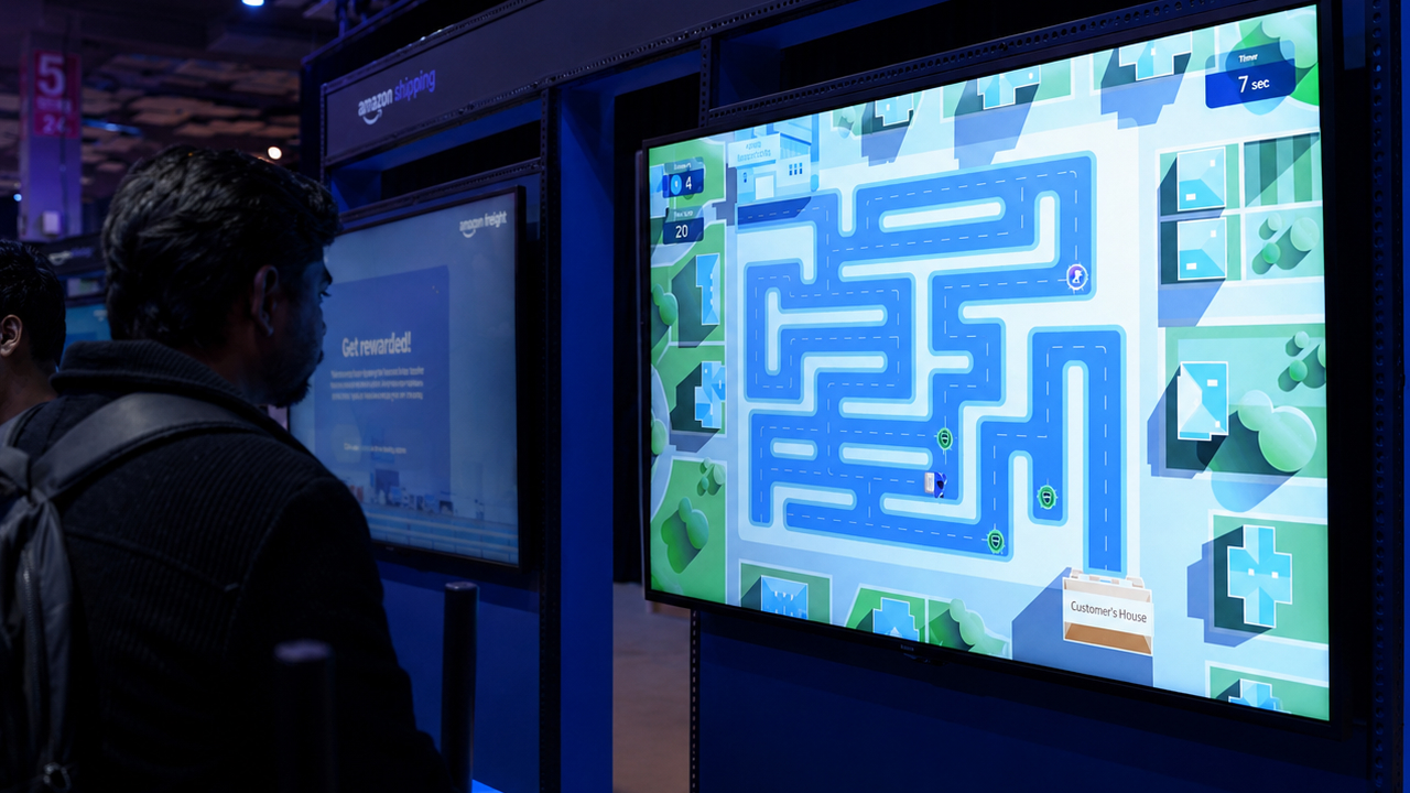 Immersive gamfied display